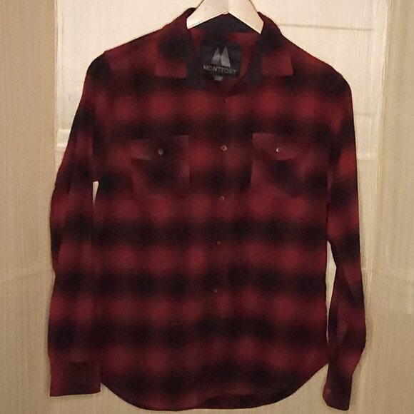 Montfort Red Black Buffalo Check Flannel Large - Picture 1 of 5